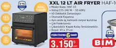 KUMTEL XXL AİR FRYER 12 LT